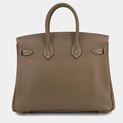 مملوكة مسبقًا Hermes Birkin 25 Swift Etoupe Handbag