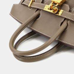 مملوكة مسبقًا Hermes Birkin 25 Swift Etoupe Handbag