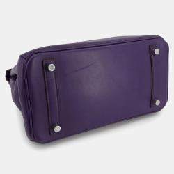 مملوكة مسبقًا Hermes Birkin 25 Swift Ultra Violet