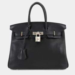 مملوكة مسبقًا Hermes Birkin 25 Swift Black Handbag