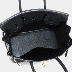 مملوكة مسبقًا Hermes Birkin 30 Taurillon Clemence Black Handbag