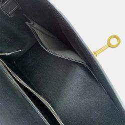 Pre Owned Hermes Kelly 28 Box Calf Black Shoulder Bag