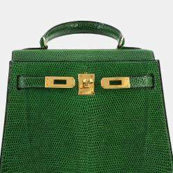 Pre Owned حقيبة هيرمس ميني كيلي كتف سحلية فيري موين