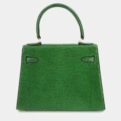 Pre Owned حقيبة هيرمس ميني كيلي كتف سحلية فيري موين