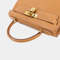 مملوكة مسبقًا حقيبة كتف هيرمس كيلي 28 كوتشوفيل جلد إبصوم طبيعي