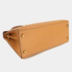 مملوكة مسبقًا حقيبة كتف هيرمس كيلي 28 كوتشوفيل جلد إبصوم طبيعي