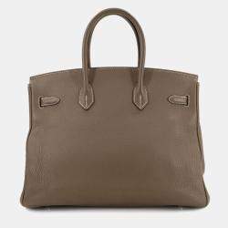 مملوكة مسبقًا Hermes Birkin 35 Togo Etoupe Handbag