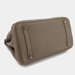 مملوكة مسبقًا Hermes Birkin 35 Togo Etoupe Handbag