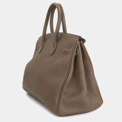 مملوكة مسبقًا Hermes Birkin 35 Togo Etoupe Handbag