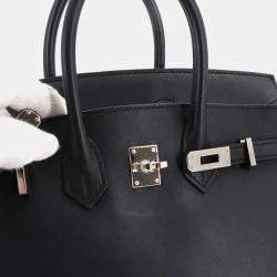 مملوكة مسبقًا Hermes Birkin 25 Swift Black Handbag
