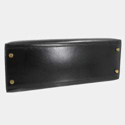 Pre Owned حقيبة هيرمس كيلي 32 بوكس كالف سوداء للكتف