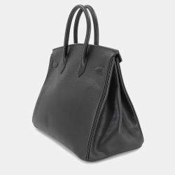 Pre Owned حقيبة هيرمس بيركين 35 جلد أردينز أسود