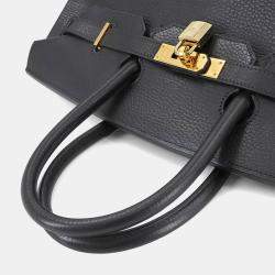 Pre Owned حقيبة هيرمس بيركين 35 جلد أردينز أسود