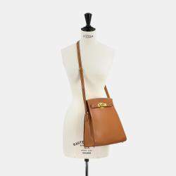 Pre Owned Vintage Couchvel Epsom Gold Hermes Kelly Sport Shoulder Bag MM