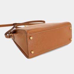 Pre Owned Vintage Couchvel Epsom Gold Hermes Kelly Sport Shoulder Bag MM