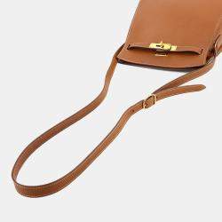 Pre Owned Vintage Couchvel Epsom Gold Hermes Kelly Sport Shoulder Bag MM