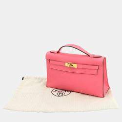 مملوكة مسبقًا حقيبة هيرمس كيلي بوكيت جلد سويفت روز أزالي