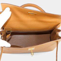 مملوكة مسبقًا Hermes Natural Ardennes Leather Kelly 2-Way Hand/Shoulder Bag 32