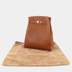 مملوكة مسبقًا Hermes Couchvel Epsom Gold Kelly Sport Shoulder Bag MM