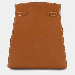 مملوكة مسبقًا Hermes Couchvel Epsom Gold Kelly Sport Shoulder Bag MM