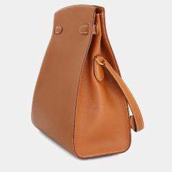 مملوكة مسبقًا Hermes Couchvel Epsom Gold Kelly Sport Shoulder Bag MM