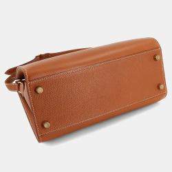 مملوكة مسبقًا Hermes Couchvel Epsom Gold Kelly Sport Shoulder Bag MM