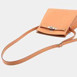 مملوكة مسبقًا Hermes Box Calf Leather Pink Beige Kelly Sport Shoulder Bag MM