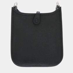 Pre Owned Hermes Black Clemence Evelyne TPM 16