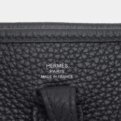 Pre Owned Hermes Black Clemence Evelyne TPM 16