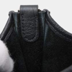 Pre Owned Hermes Black Clemence Evelyne TPM 16