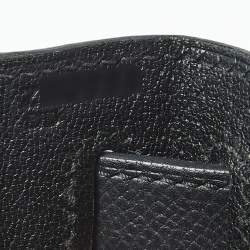 مملوكة مسبقًا Hermes Kelly Sellier 28 Gold Finish Noir Epsom Leather Top Handle Bag