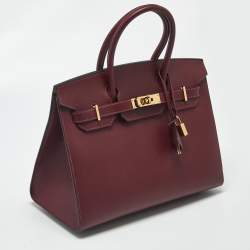 مملوكة مسبقًا حقيبة يد توتس هيرمس بيركين سيلير إتش مادام روج إتش إكسسوار مطلي ذهبي