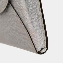 مملوكة مسبقًا Hermes Grey Epsom Maillon To Go Wallet