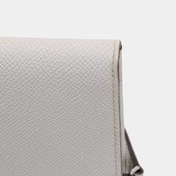 مملوكة مسبقًا Hermes Grey Epsom Maillon To Go Wallet