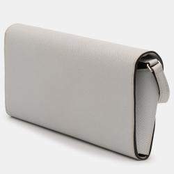مملوكة مسبقًا Hermes Grey Epsom Maillon To Go Wallet