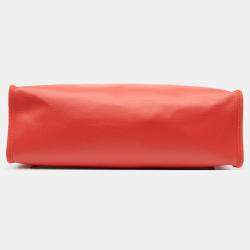 مملوكة مسبقًا Hermes Brown Orange Toile Herbag Zip 31