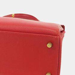 Pre Owned حقيبة هيرمس كيلي ريتورن كورشيفيل أحمر 32