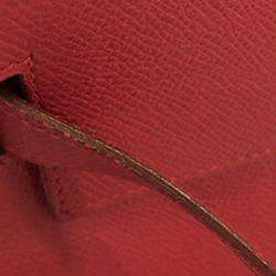 Pre Owned حقيبة هيرمس كيلي ريتورن كورشيفيل أحمر 32