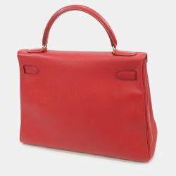 Pre Owned حقيبة هيرمس كيلي ريتورن كورشيفيل أحمر 32