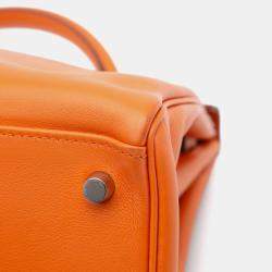 مملوكة مسبقًا حقيبة هيرمس كيلي ريتـورن سويفت برتقالية 32