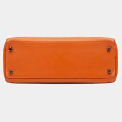 مملوكة مسبقًا حقيبة هيرمس كيلي ريتـورن سويفت برتقالية 32