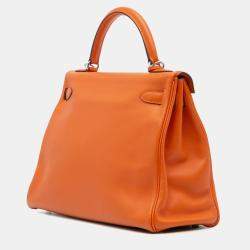 مملوكة مسبقًا حقيبة هيرمس كيلي ريتـورن سويفت برتقالية 32