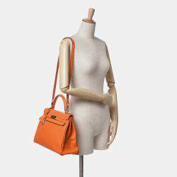 مملوكة مسبقًا حقيبة هيرمس كيلي ريتـورن سويفت برتقالية 32