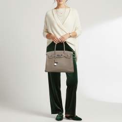 مملوكة مسبقًا حقيبة توتس هيرمس بيركين جلد توغو إيتوب إكسسوار مطلي بلاديوم