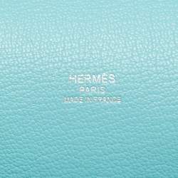 مملوكة مسبقًا Hermès Jypsiere 28 Bleu Atoll Swift and Taurillon Clemence Leather Shoulder Bag
