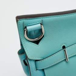 مملوكة مسبقًا Hermès Jypsiere 28 Bleu Atoll Swift and Taurillon Clemence Leather Shoulder Bag