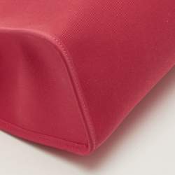 Pre Owned Hermès Herbag Zip 31 Rose Extreme/Khaki Toile and Vache Hunter Top Handle Bag