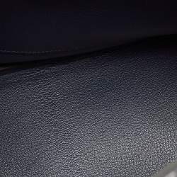 مملوكة مسبقًا Hermès Birkin 30 Palladium Finish Bleu Nuit Togo Leather Tote