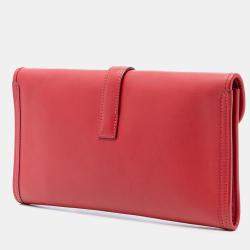 Pre Owned حقيبة هيرمس جيغ إيلان 29 أحمر سوفت