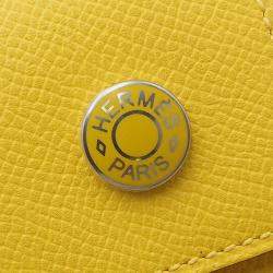 Pre Owned حقيبة هيرمس هيرمسناب صفراء إبسم على حزام